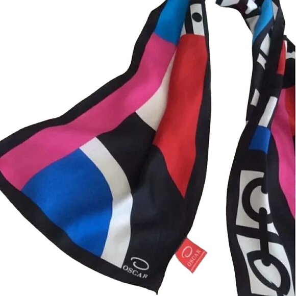 OSCAR de la RENTA 100% silk scarf - Picture 11 of 11